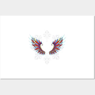 Stained Glass Wings ( Rainbow Wings ) Posters and Art